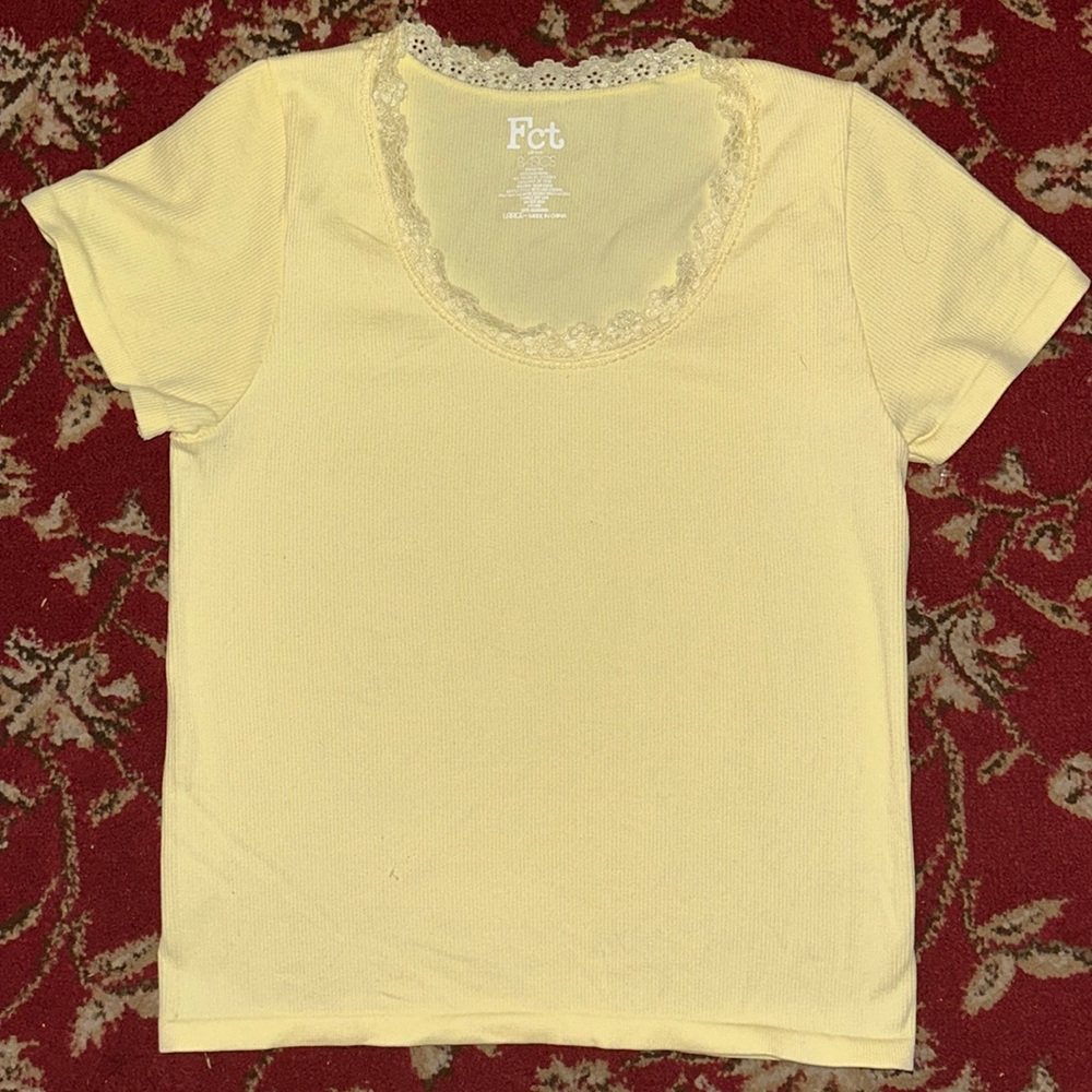 Plain Cute Yellow top